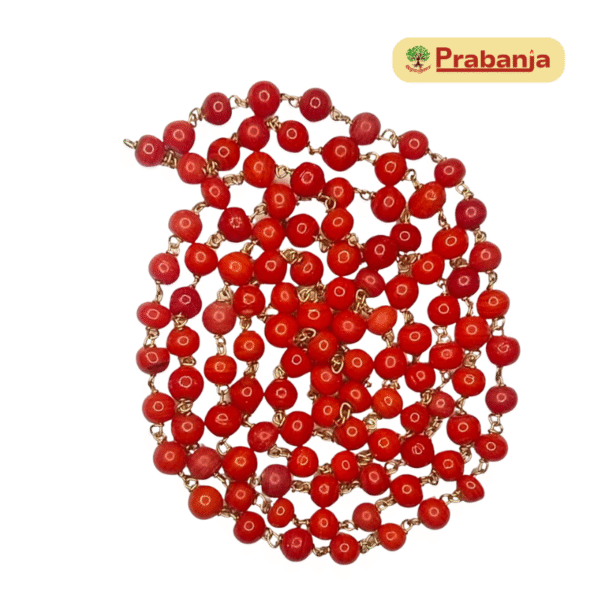 Red Artificial Coral Mala
