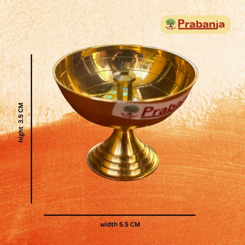 Prabanja's Brass Diya Oil Lamp for Pooja